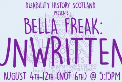 Bella Freak Unwritten image with dates. August 4th- 12th (not 6th)