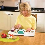 image of a person using an adapted prep board