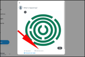 Image showing where the Add Description button is for images in Twitter