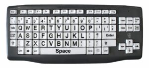 Image shows keyboard with large keys